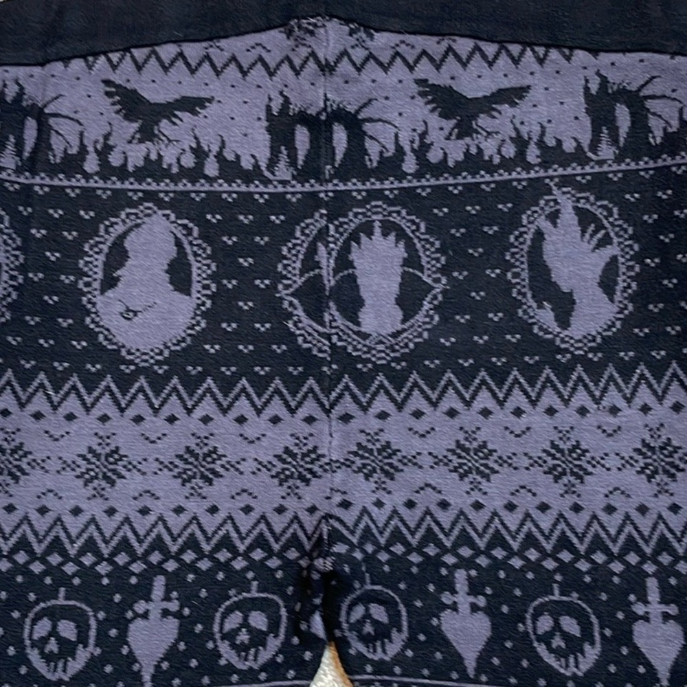 HOT TOPIC DISNEY VILLAINS INTARSIA PRINT KNIT LEGGINGS 2X PLUS SIZE **NWT** - Picture 10 of 14